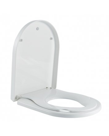 Vesta Family toiletzitting met geïntegreerde kinderzitting, softclose en quick release glans wit