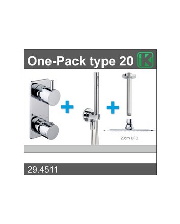 one-pack inbouwthermostaatset type 20 (20cm ufo)