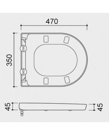 Metro toiletzitting softclose en quick release glans wit