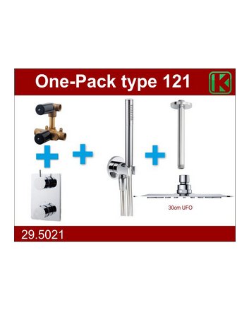 one-pack inbouwthermostaatset type 121 CHR (30cm ufo)