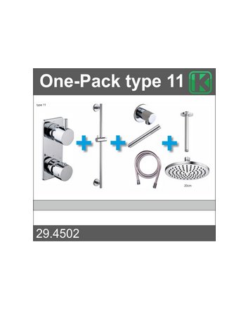 one-pack inbouwthermostaatset type 11 (20cm)