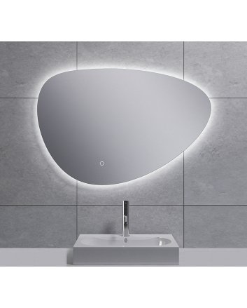 Uovo spiegel ovaal met LED, dimbaar en spiegelverwarming 80 cm