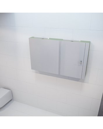 Mondiaz Cubb spiegelkast 120x70x16cm kleur army met 2 deuren