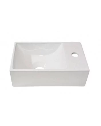 Sani DeLuxe Fontein Keramiek New Wonder 30x18,5x9,5 cm, rechts