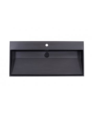 Sani DeLuxe Wastafel Quartz Trend 100, met twee kraangaten