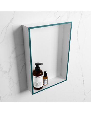 Mondiaz Easy Nis 44,5x29,5cm in solid surface kleur Smag | Talc. 1 vak  geschikt voor in- of opbouw