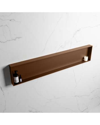 Mondiaz Easy Nis 149,5x29,5cm in solid surface kleur Rust | Rust. 1 vak  geschikt voor in- of opbouw