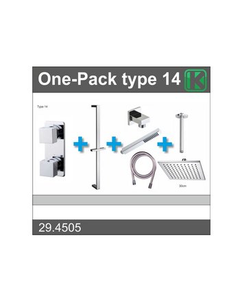 one-pack inbouwthermostaatset type 14 (30cm)
