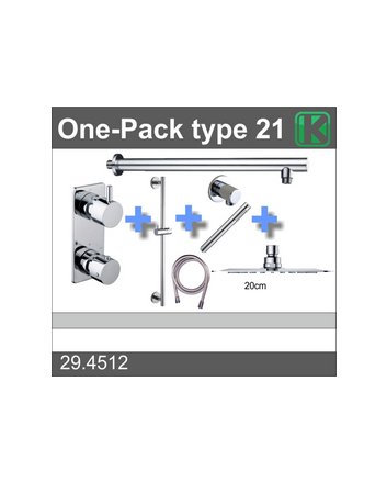 one-pack inbouwthermostaatset type 21 (20cm ufo)
