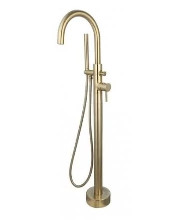 Sani DeLuxe Badmengkraan vrijstaand rond Goud Geborsteld