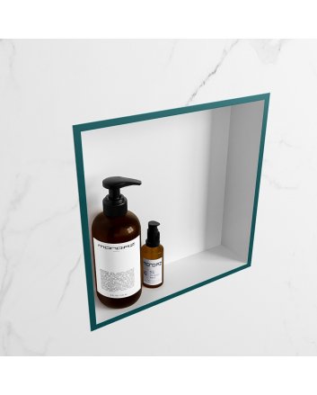 Mondiaz Easy Nis 29,5x29,5cm in solid surface kleur Smag | Talc. 1 vak  geschikt voor in- of opbouw