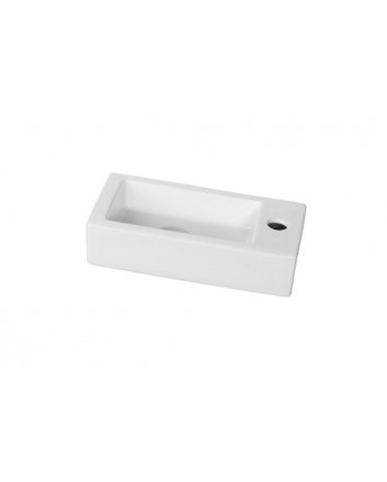 Rhea mini fontein rechts 36,5 x 18 x 9 cm keramiek glans wit