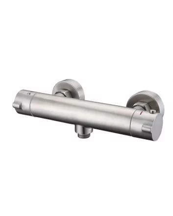 Sani DeLuxe Douchemengkraan opbouw thermostatisch rond RVS
