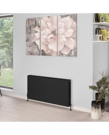 900x600 T33 - 2595 watt | Eco 8 Vlakke Radiator | Mat Zwart
