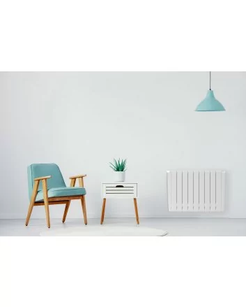 580x1080 - 2000W | Aluminium Muur Radiator Wit + Afstandsbediening