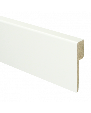 MDF Renovatieplint modern 90x18 voorgelakt RAL 9016 | 2.4 meter