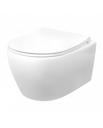 Eco Elegance Rimoff Ophang Wc Wit Met Rvs Sproeier