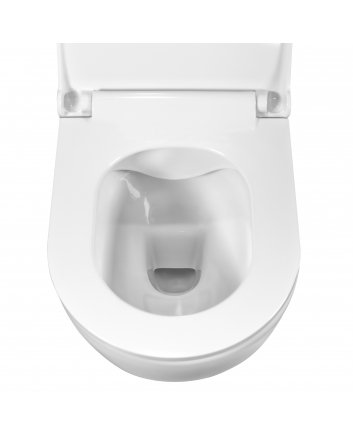 Eco Elegance Rimoff Ophang Wc Wit Met Rvs Sproeier