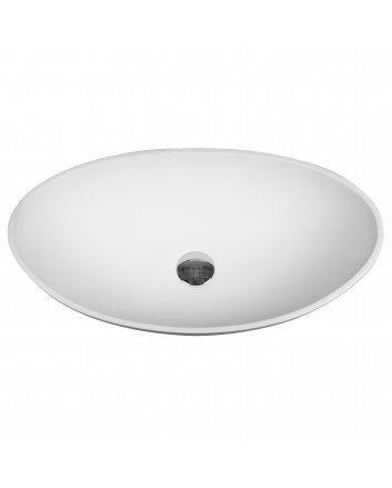 Eco Elegance Atlas Solid Surface Opbouw Waskom (57x33x16cm) - Wit