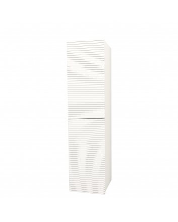 Hugo & Müeller Elite Kolomkast Met Horizontaal Reliëf (160cm) - Mat Wit