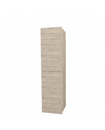 Hugo & Müeller Elite Kolomkast Met Horizontaal Reliëf (160cm) - Licht Hout