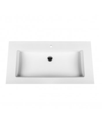 Eco Elegance Solid Surface Wastafel (60cm) - Wit