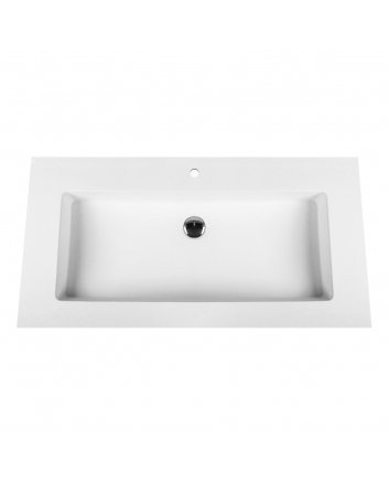 Eco Elegance Solid Surface Wastafel (80cm) - Wit