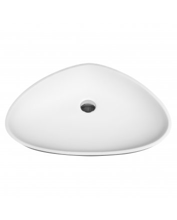 Eco Elegance Corona Solid Surface Wastafel (63x42x14cm) - Wit