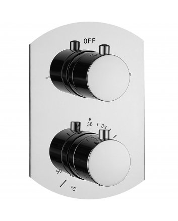 Eco Elegance Inbouw Thermostatische Doucheset Met Regendouchekop (Ø25cm) - Chroom