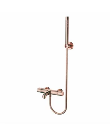 Eco Elegance Thermostatische Bad/Douchekraan - Geborsteld Koper