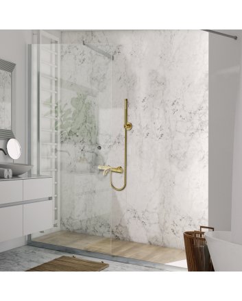 Eco Elegance Thermostatische Bad/Douchekraan - Geborsteld Goud