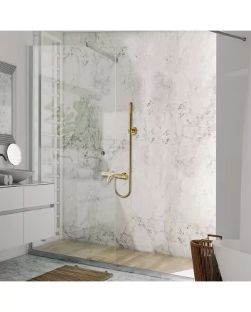 Eco Elegance Thermostatische Bad/Douchekraan - Geborsteld Goud