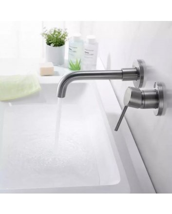 Eco Elegance Inbouw Wastafelmengkraan - Gunmetal Grijs