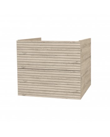 Hugo & Müeller Elite Onderkast Met Horizontaal Reliëf (60cm) - Licht Hout