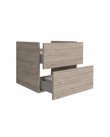 Hugo & Müeller Elite Onderkast Met Horizontaal Reliëf (60cm) - Licht Hout