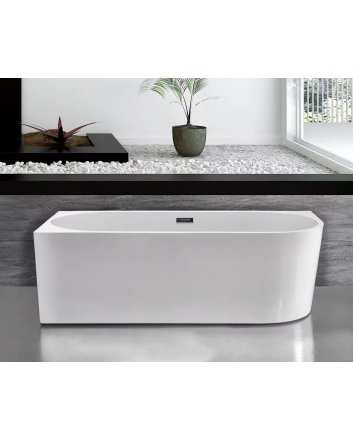 Eco Elegance Vrijstaand Bad Hoekbad 180x80 Rechts Wit