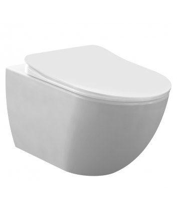 Hugo & Müeller Design Ophang Wc Zonder Sproeier (Bidet), Mat Wit