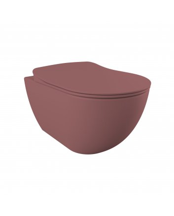 Hugo & Müeller Rimoff Ophang Wc Zonder Bidet - Berry