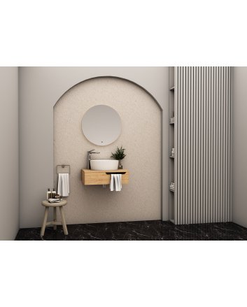 Eco Elegance Felix Onderkast Met Handdoekuitsparing (60cm) - Safir