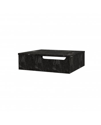 Eco Elegance Felix Onderkast Met Handdoekuitsparing (60cm) - Zwart Marmer