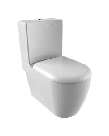 Hugo & Müeller Grande Xxl Staande Wc Onderpot Wit, Met Sproeier (Bidet), Muur/Onder-Uitgang