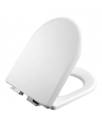 Hugo & Müeller Wc-Zitting Duroplast, Wit Inox Scharnieren, Softclose