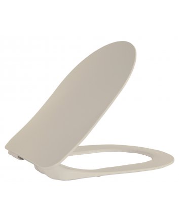 Hugo & Müeller Wc-Zitting Duroplast (Soft-Close & Quick Release) Met Inox Scharnieren - Koel Grijs