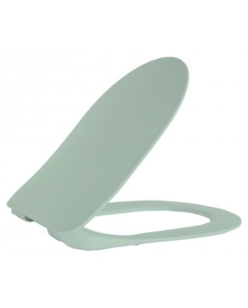 Hugo & Müeller Wc-Zitting Duroplast (Soft-Close & Quick Release) Met Inox Scharnieren - Groen