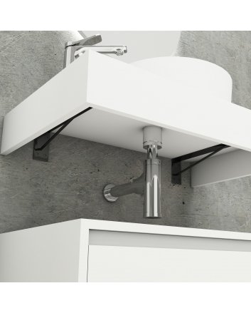 Eco Elegance Lina Onderkast (80cm) - Mat Wit