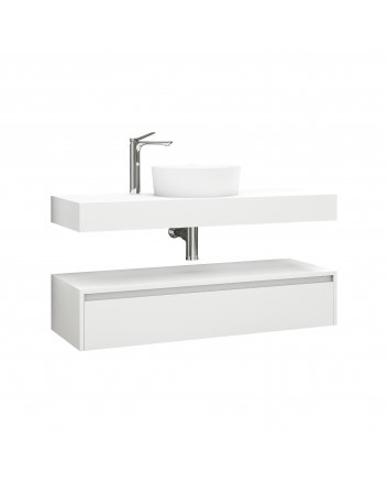 Eco Elegance Lina Onderkast (120cm) - Mat Wit