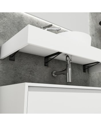 Eco Elegance Lina Onderkast (120cm) - Mat Wit
