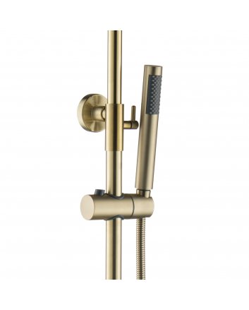 Eco Elegance Thermostatische Douchekolom Optima Rondo Geborsteld Goud