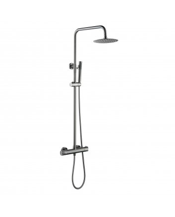 Eco Elegance Thermostatische Douchekolom Optima Rondo Gunmetal Grijs
