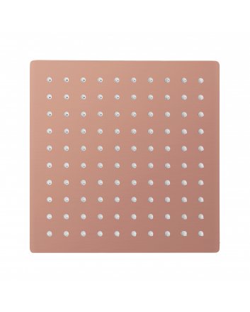 Eco Elegance Vierkant Rainshower Geborsteld Koper